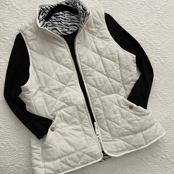 Kensie Puffer Vest Reversible Quilted Sz L and Shirt - Picture 3 of 16